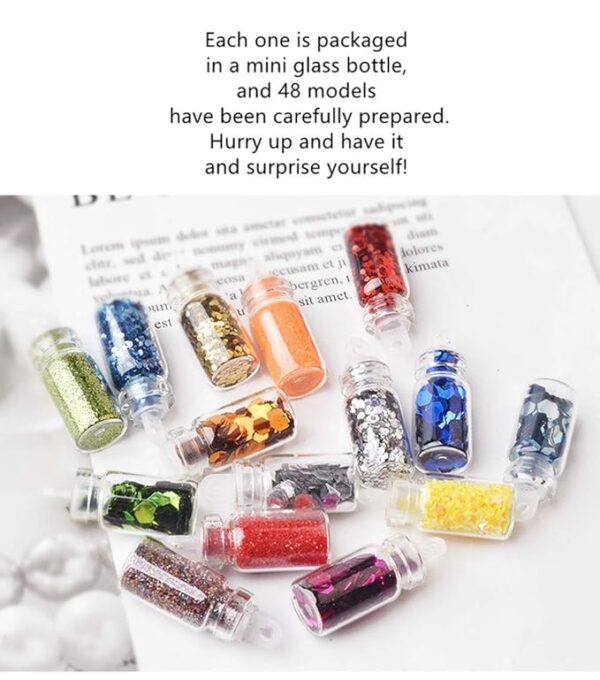 SHIShi Nail Art Decorations Kit 48 Color - Image 3