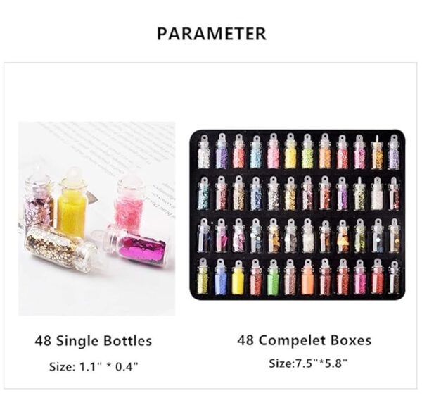 SHIShi Nail Art Decorations Kit 48 Color - Image 7